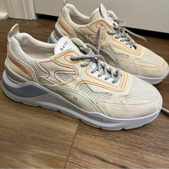 D.A.T.E Fuga Date Women's  Chunky Athletic Lace Up Sneakers Multicolor Size 8 - Picture 1 of 10